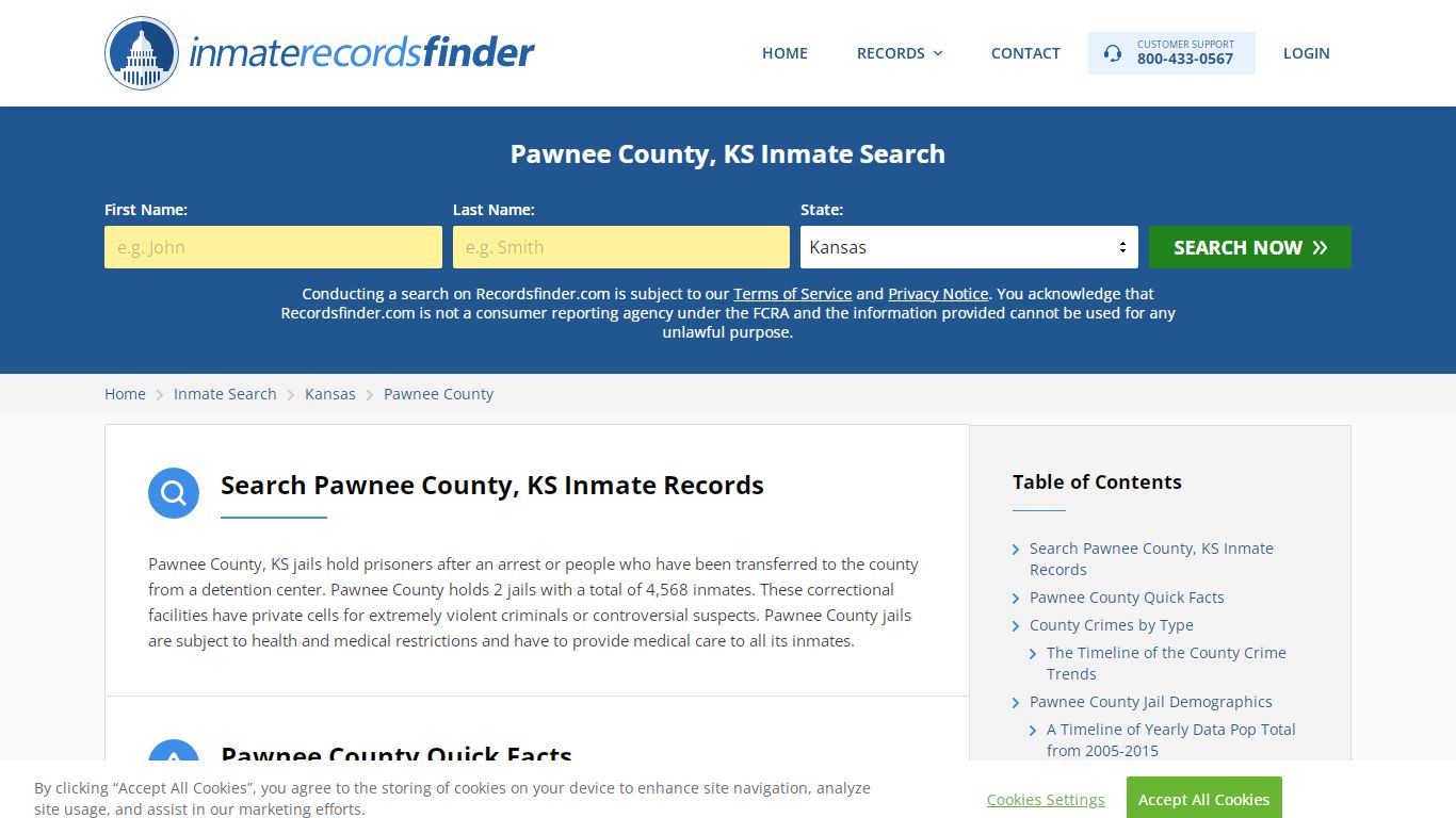 Pawnee County, KS Inmate Lookup & Jail Records Online